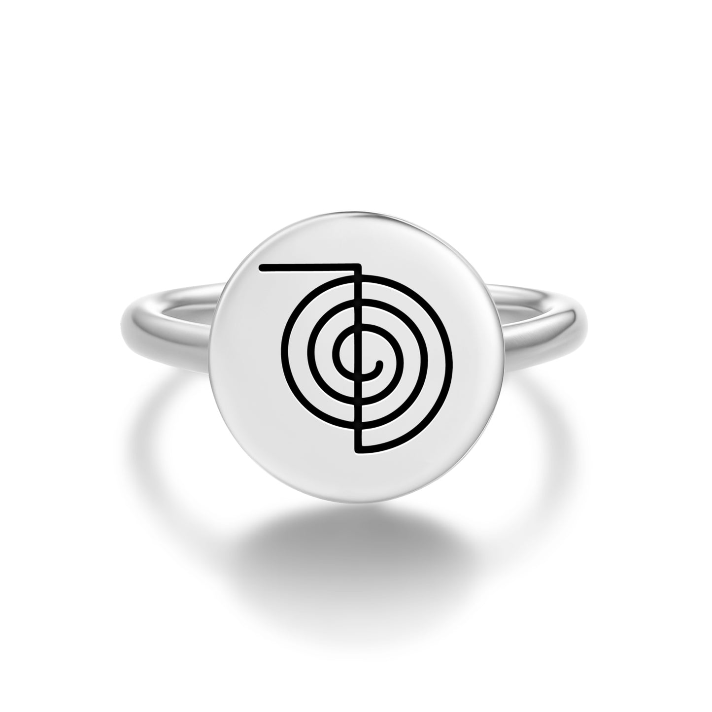 Cho Ku Rei Reiki Symbols Adjustable Open Ring