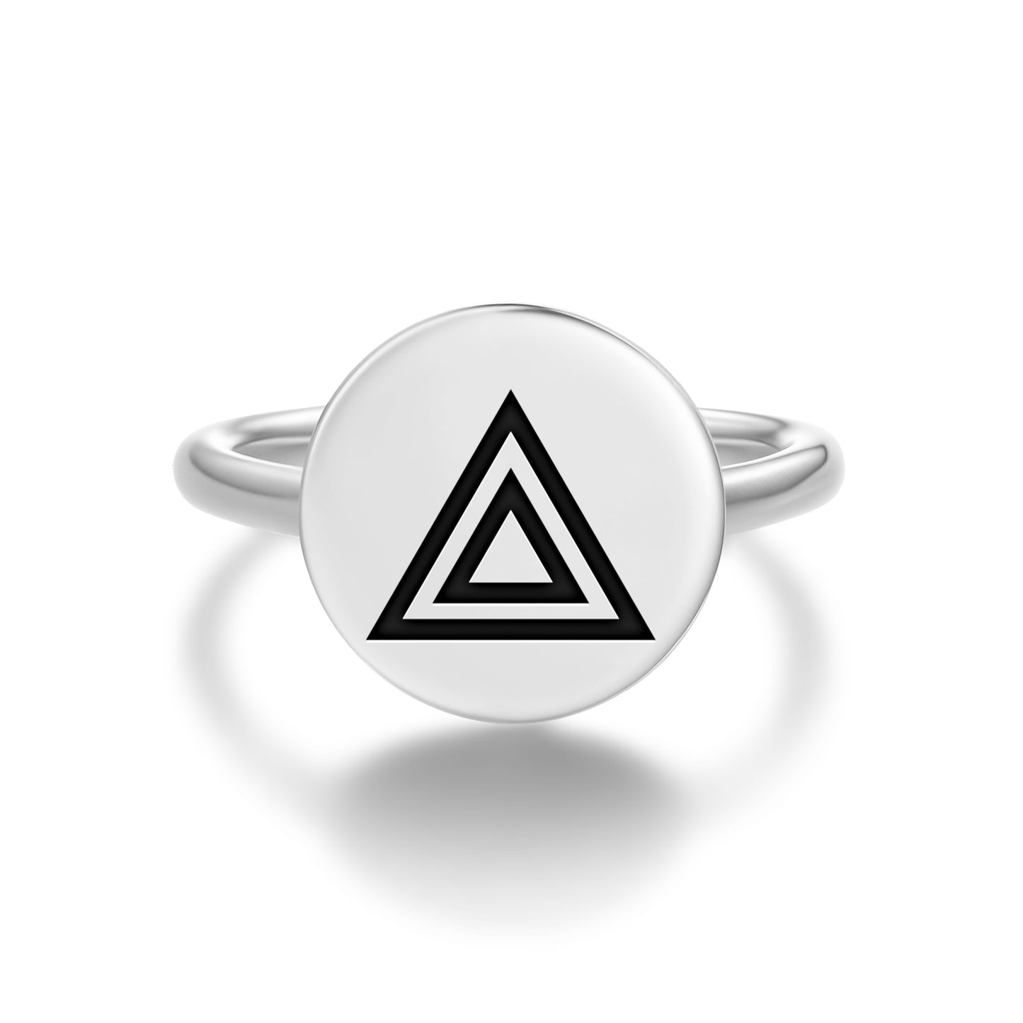 Trikona Hindu Symbols Adjustable Open Ring