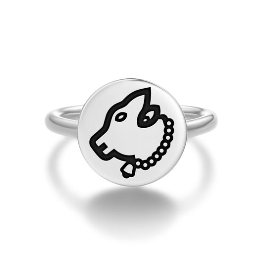 Nandi Shiva's Vehicle Hindu Symbols Adjustable Open Ring