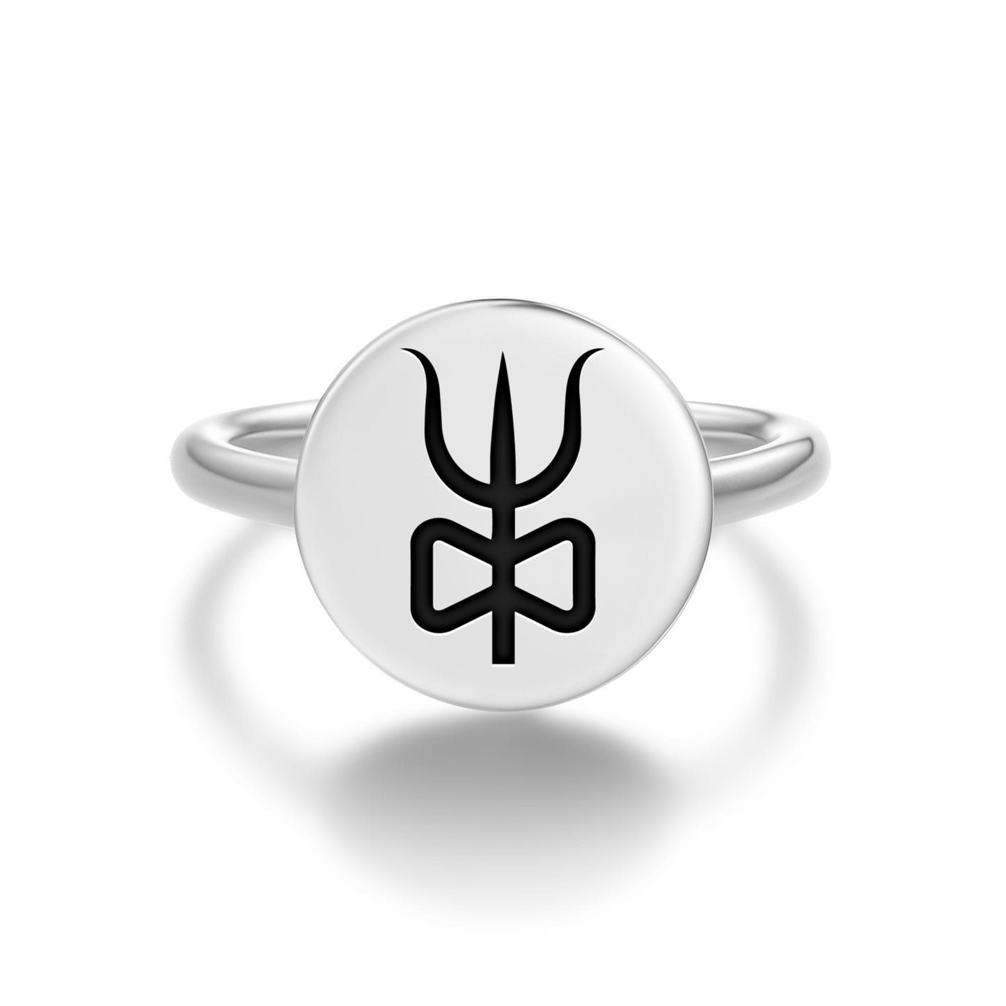 Shiva trident Hindu Symbols Adjustable Open Ring