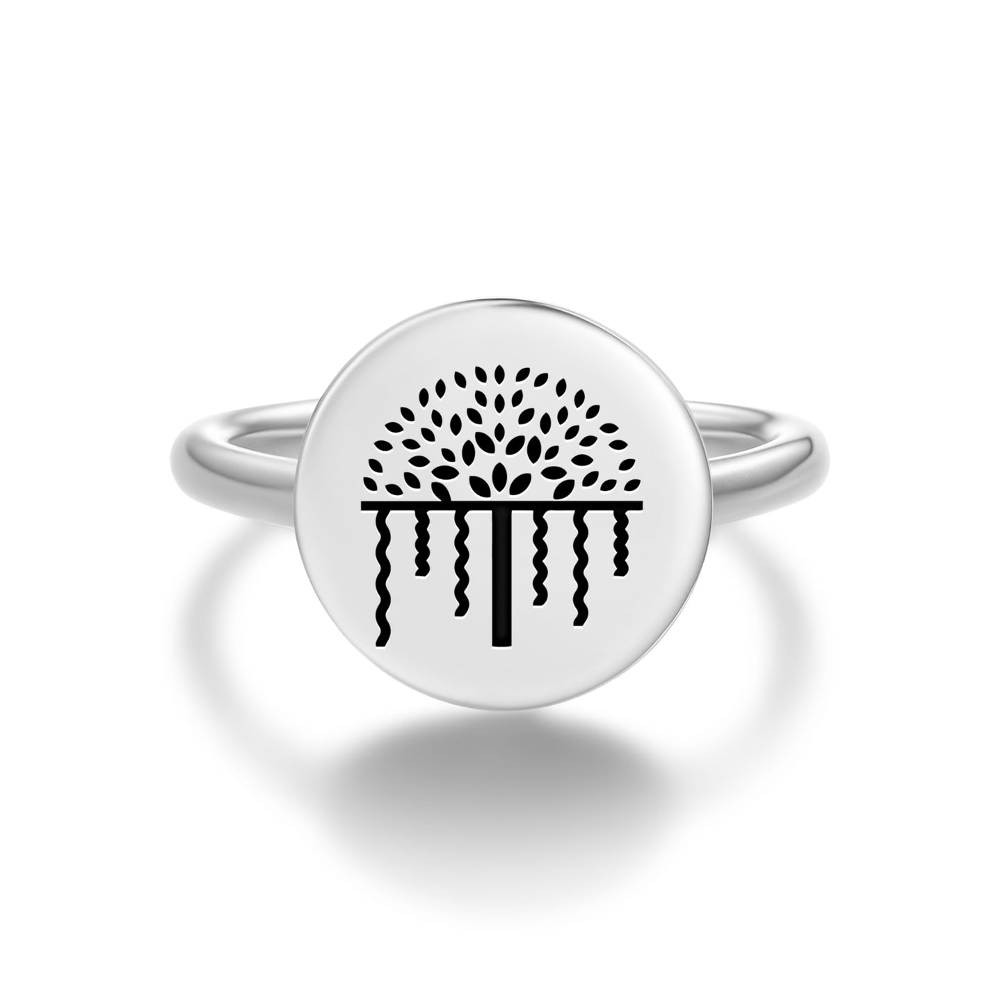 Vata Banyan Tree Hindu Symbols Adjustable Open Ring