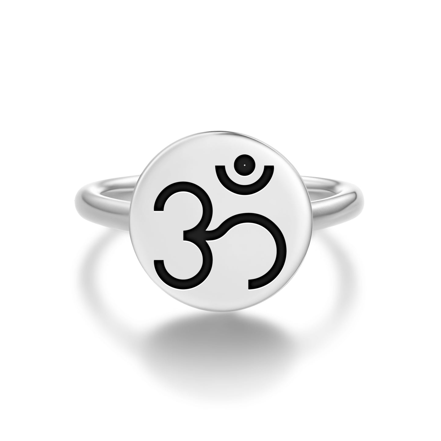 Om – Aum Hindu Symbols Adjustable Open Ring