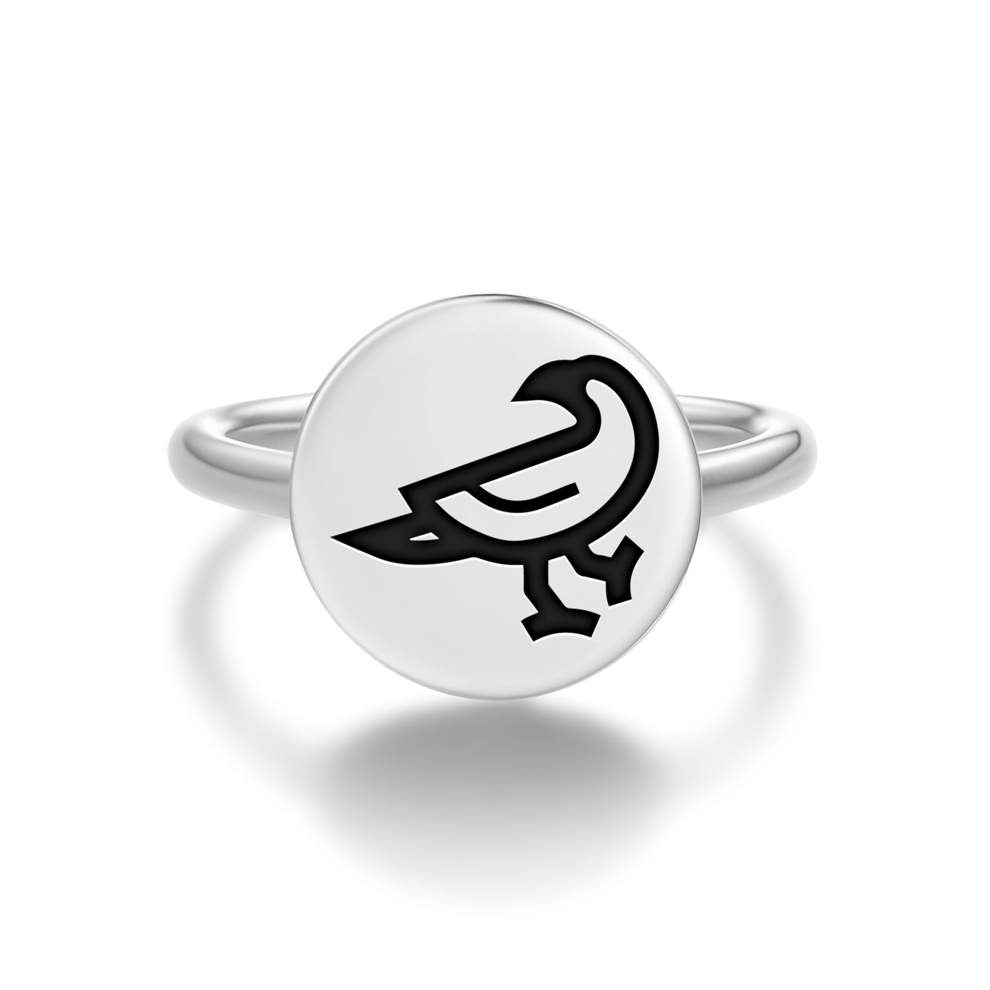 RAVEN Animal Symbols Adjustable Open Ring
