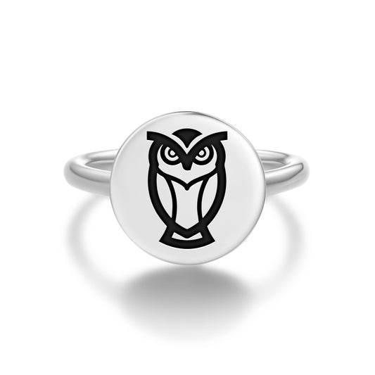 OWL Animal Symbols Adjustable Open Ring