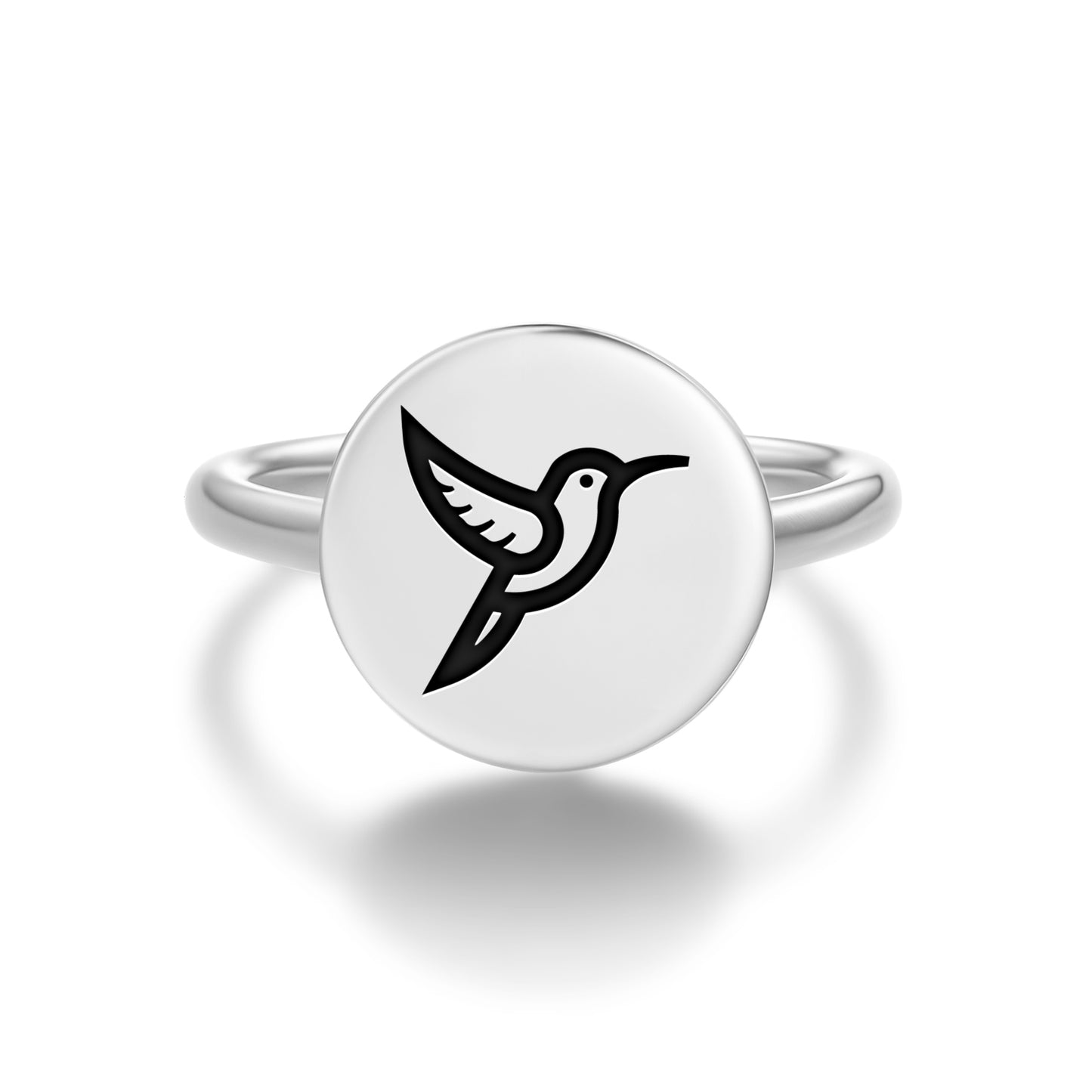 HUMMINGBIRD Animal Symbols Adjustable Open Ring