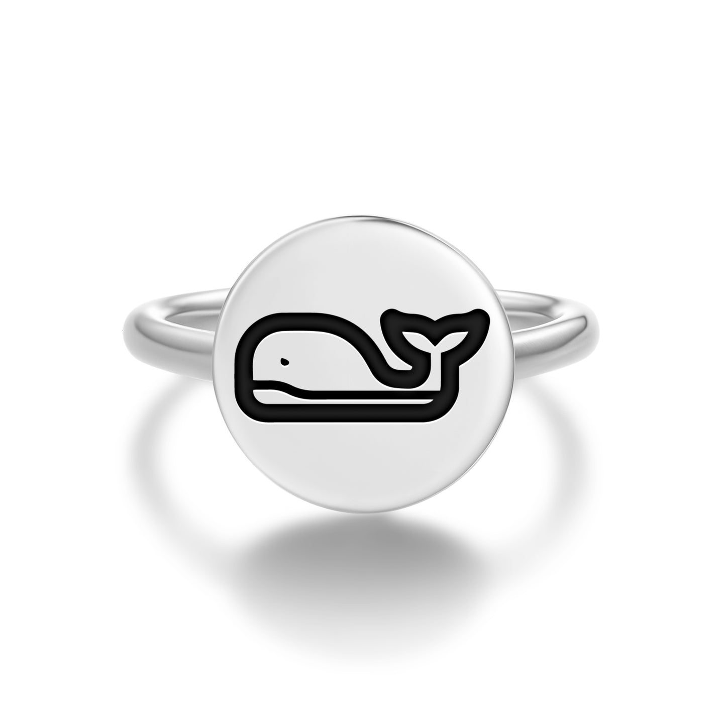 WHALE Animal Symbols Adjustable Open Ring