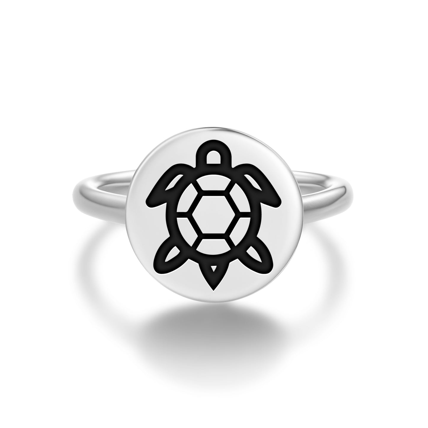 TURTLE Animal Symbols Adjustable Open Ring