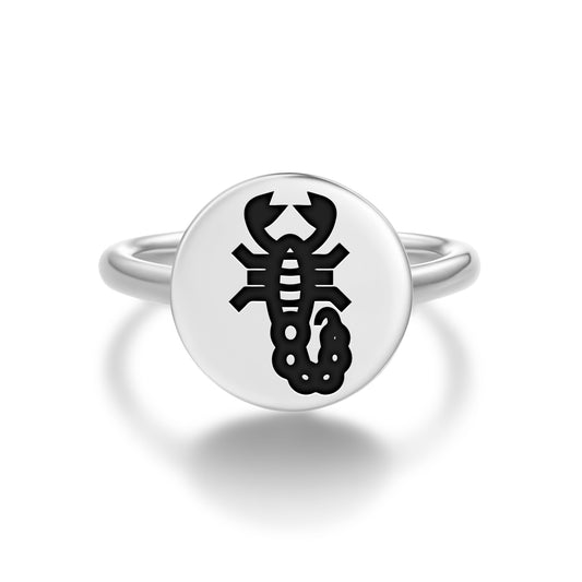 SCORPION Animal Symbols Adjustable Open Ring
