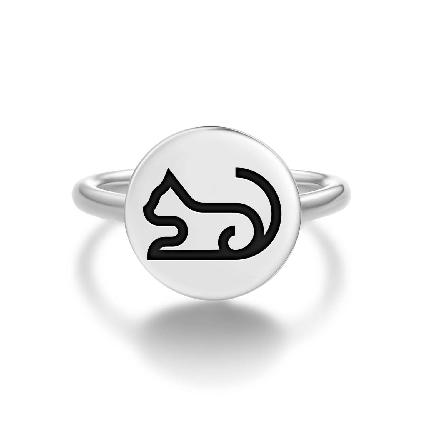 CAT Animal Symbols Adjustable Open Ring
