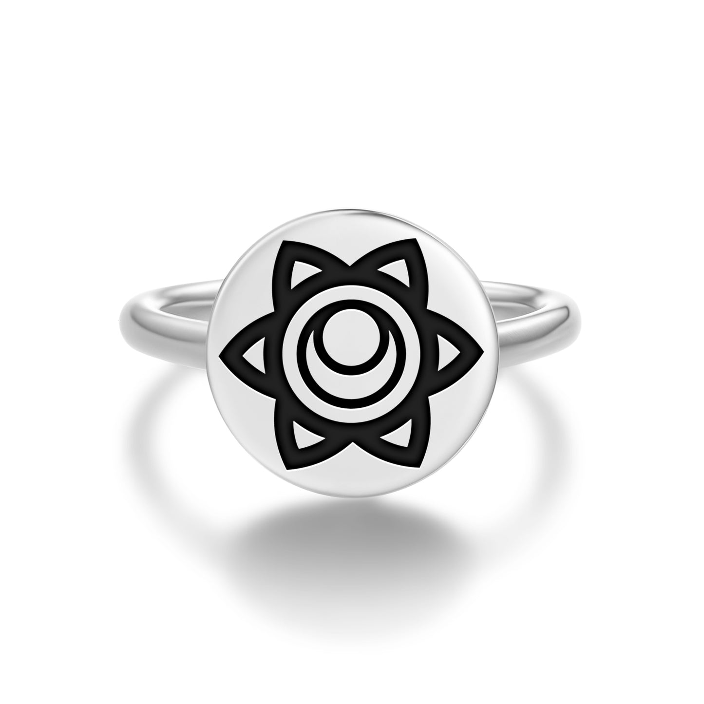 Svadhishthana – Sacral chakra Chakra Symbols Adjustable Open Ring
