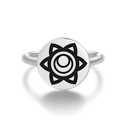 Svadhishthana – Sacral chakra Chakra Symbols Adjustable Open Ring