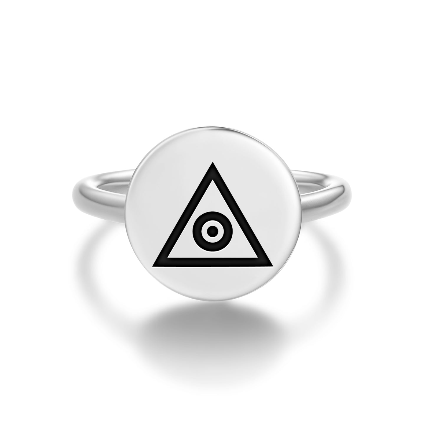 Heaven Mu Lemurian Symbols Adjustable Open Ring