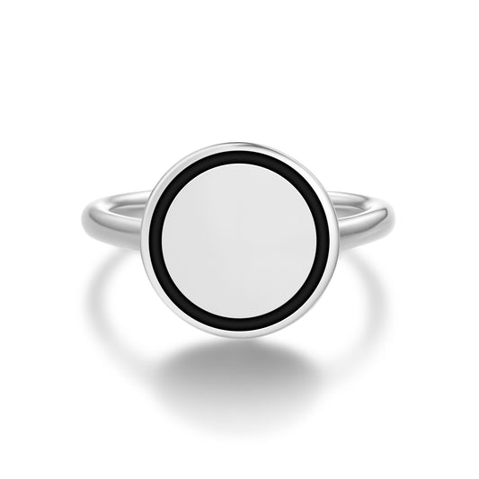 God Mu Lemurian Symbols Adjustable Open Ring