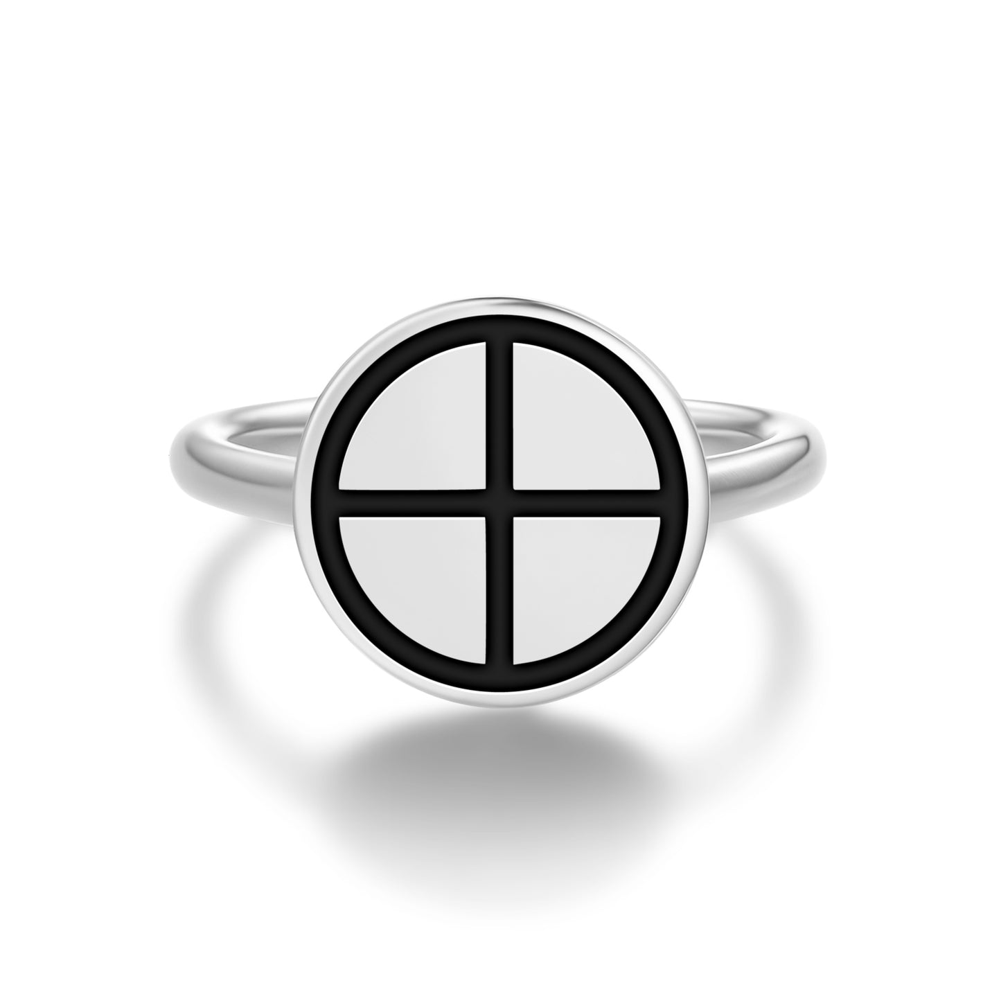 Creative Forces Mu Lemurian Symbols Adjustable Open Ring