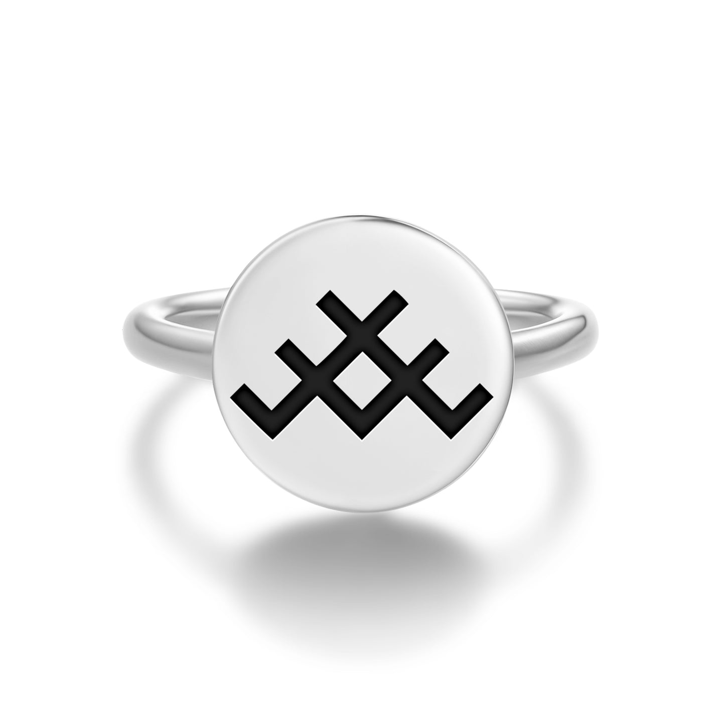 Austra's koks Latvian Symbols Adjustable Open Ring