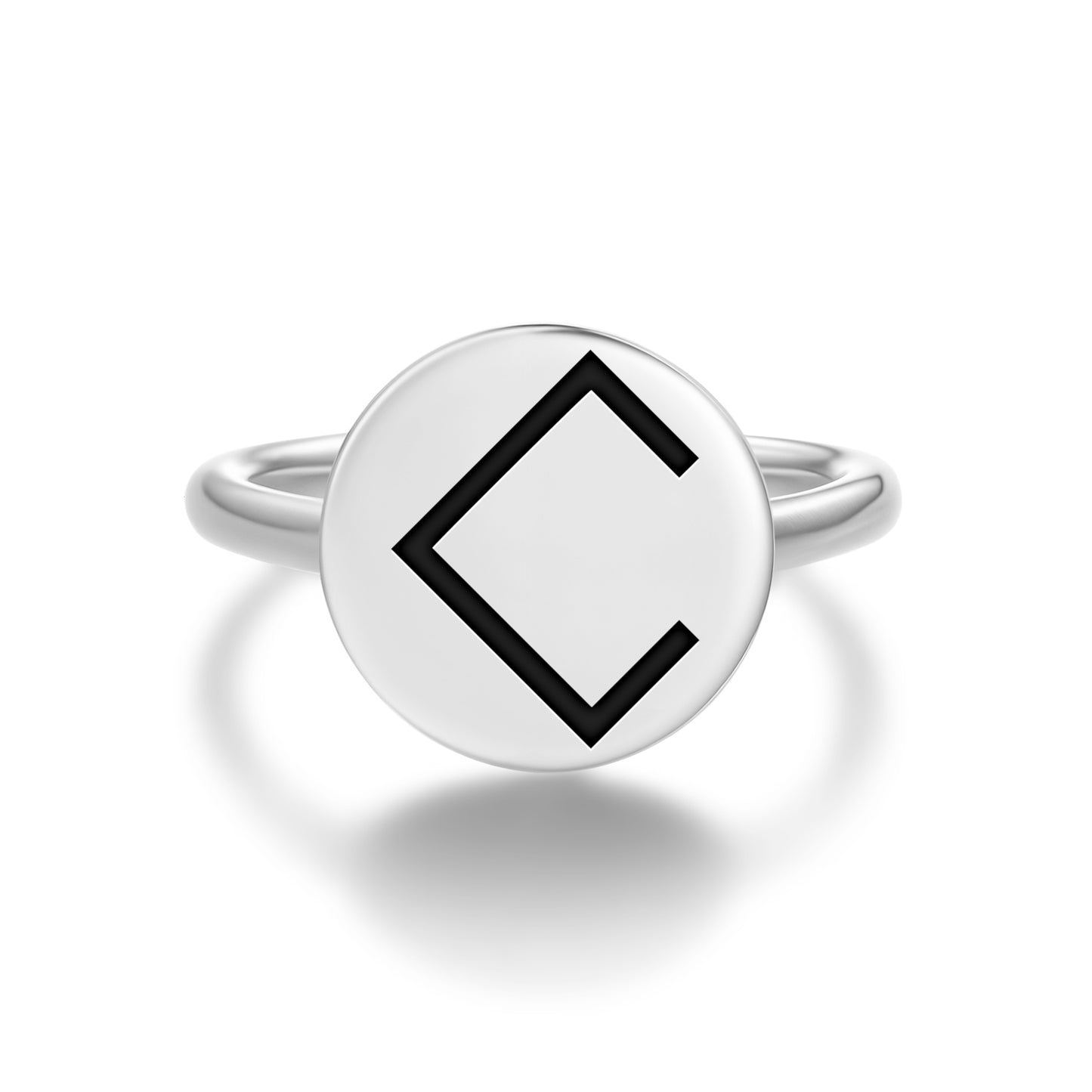 Mēness Latvian Symbols Adjustable Open Ring