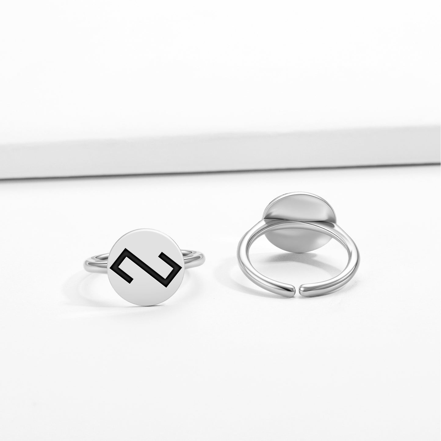 Zalktis – Grass snake Latvian Symbols Adjustable Open Ring