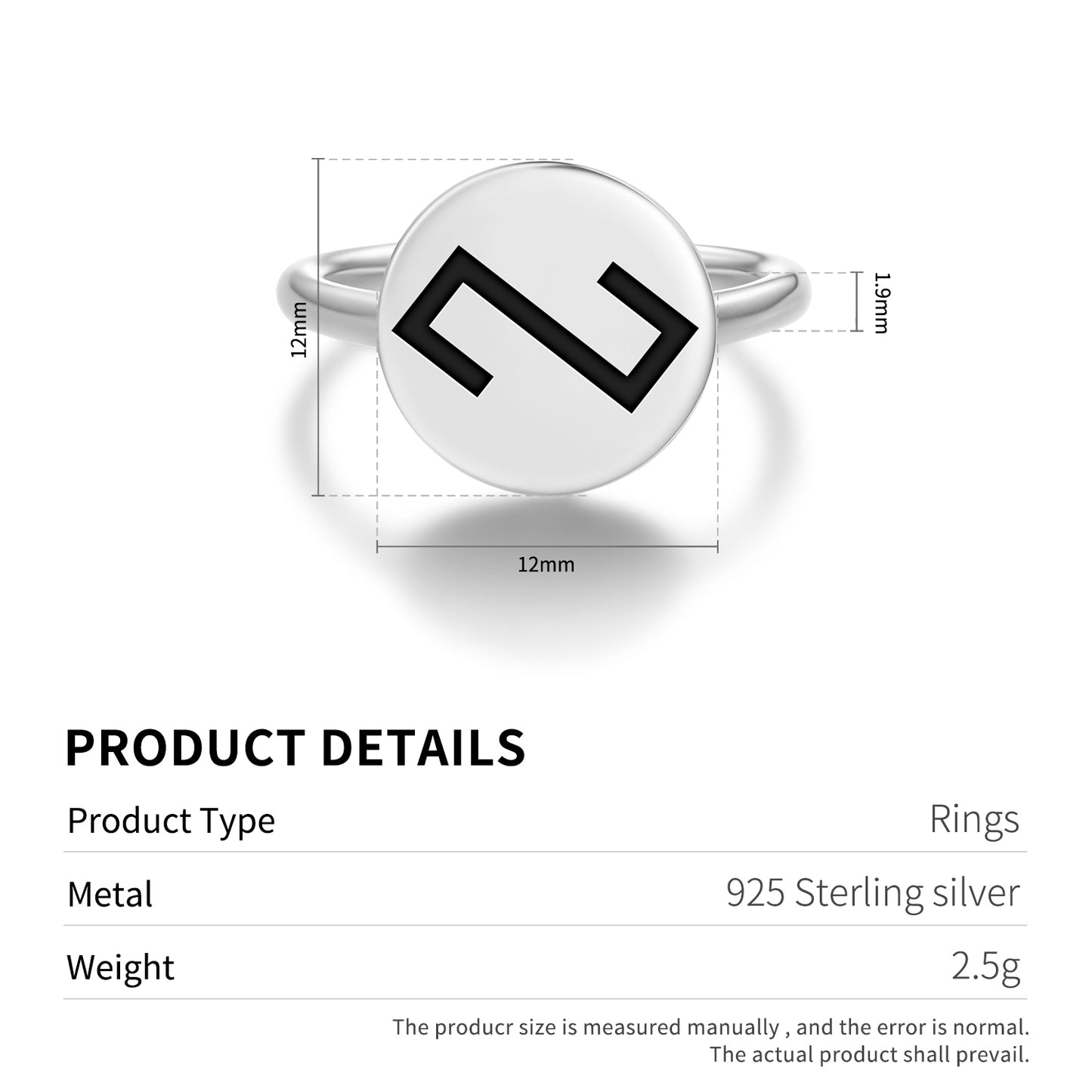 Zalktis – Grass snake Latvian Symbols Adjustable Open Ring