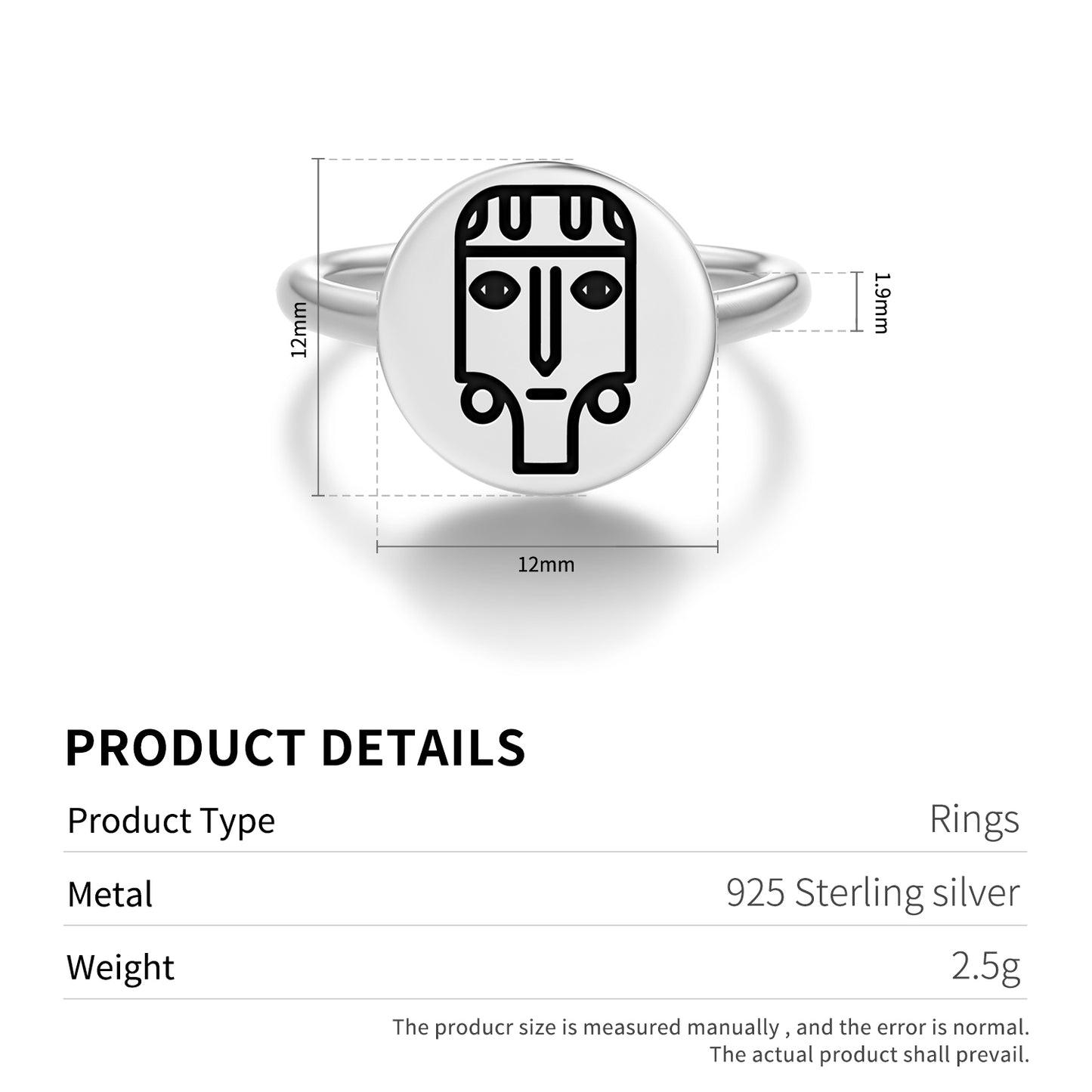 Ao Easter Island Rapa Nui Symbols Adjustable Open Ring