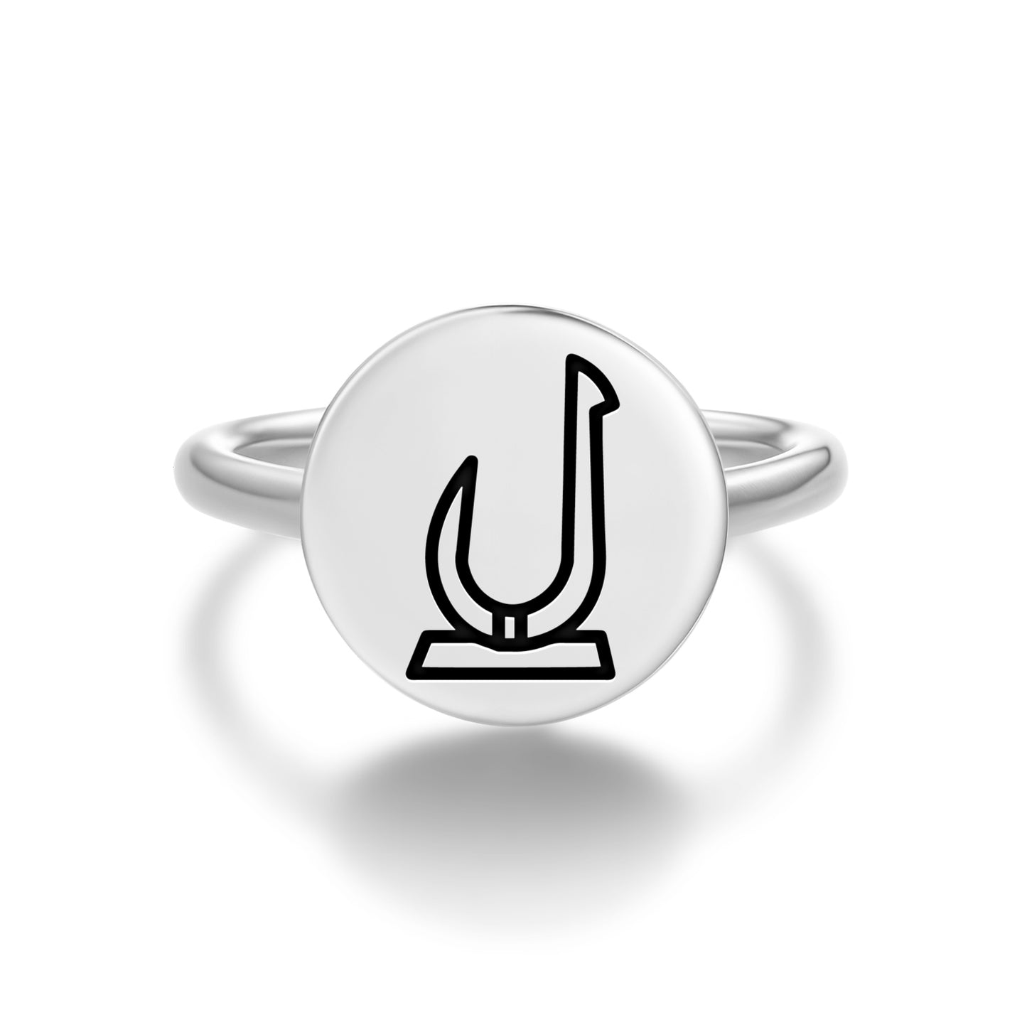 Mangai Easter Island Rapa Nui Symbols Adjustable Open Ring