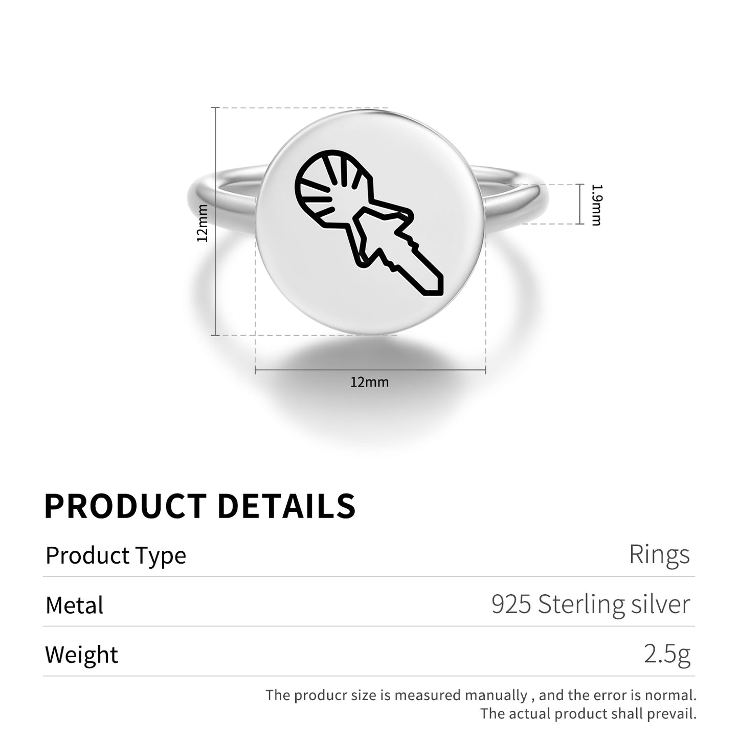 Tanga Roa Easter Island Rapa Nui Symbols Adjustable Open Ring