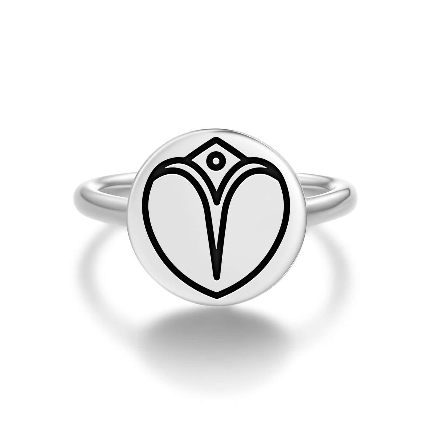 Tahonga Easter Island Rapa Nui Symbols Adjustable Open Ring