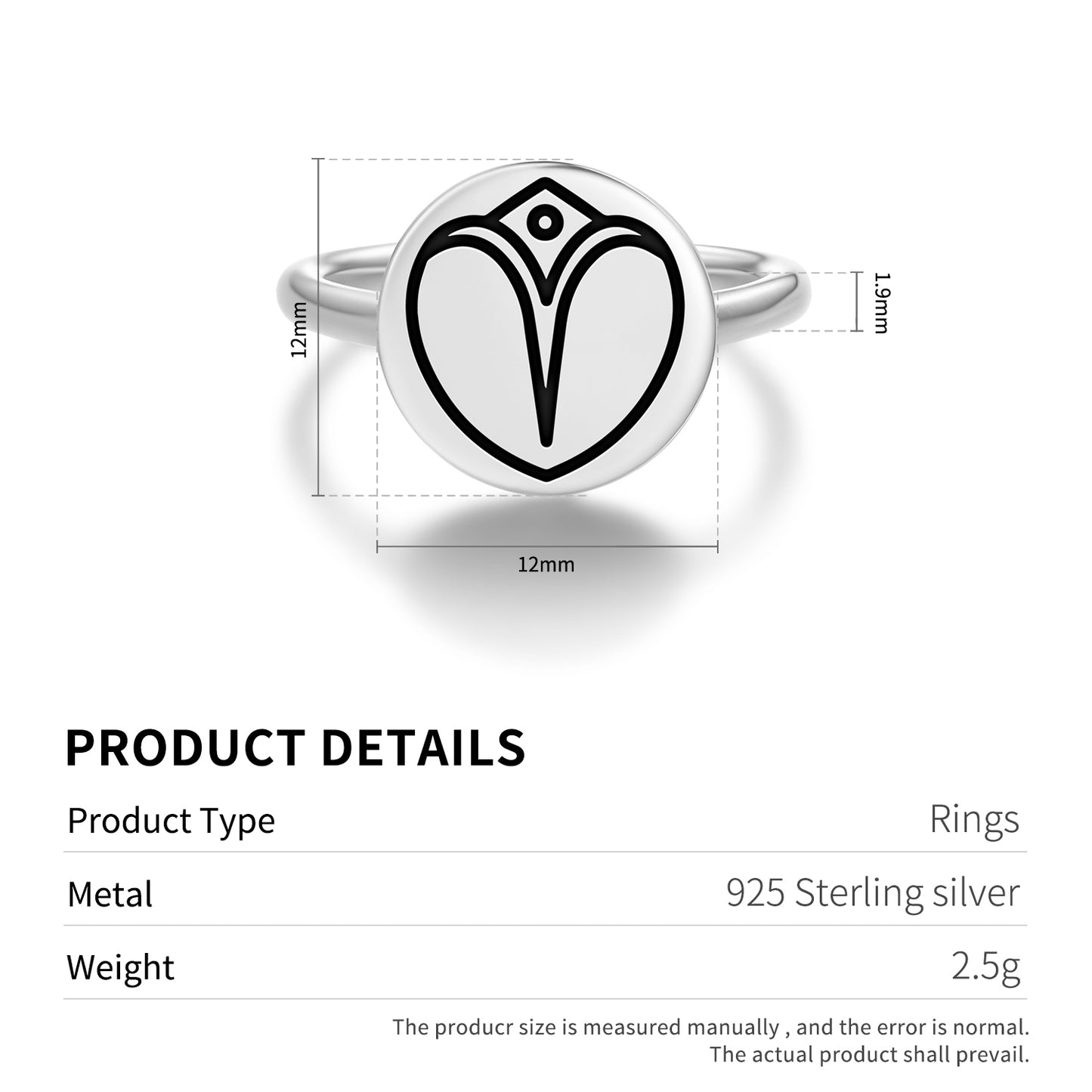 Tahonga Easter Island Rapa Nui Symbols Adjustable Open Ring