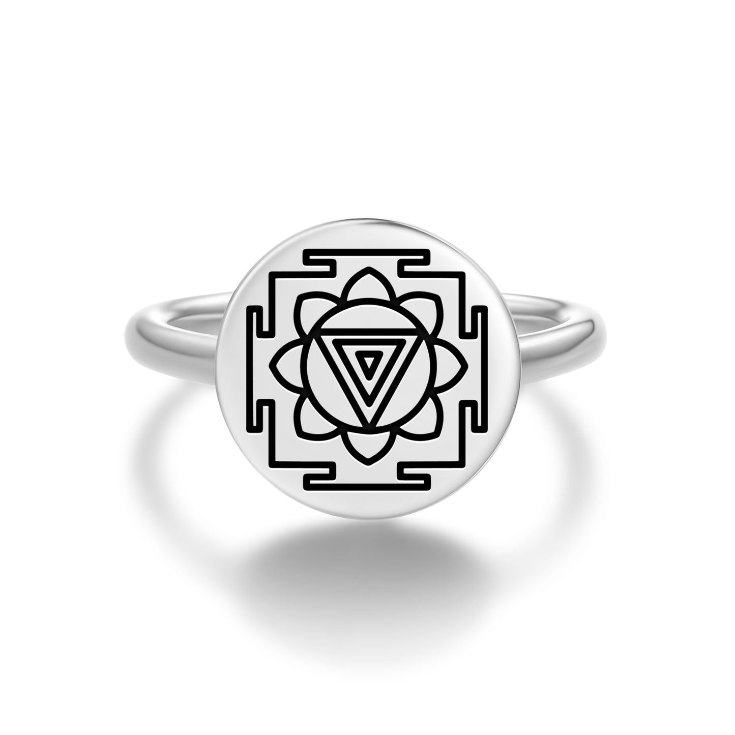 Kali Yantra Yantra Symbols Adjustable Open Ring
