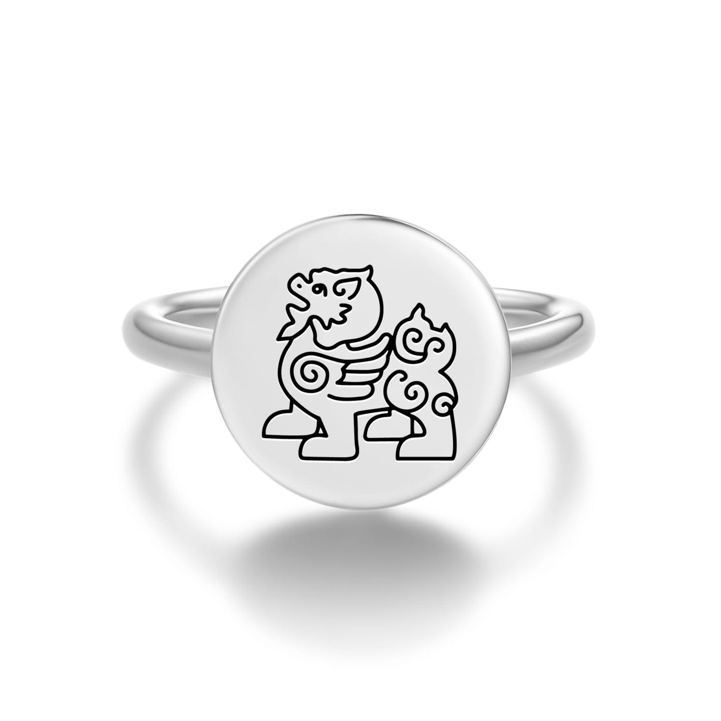 Pixiu Feng shui Symbols Adjustable Open Ring