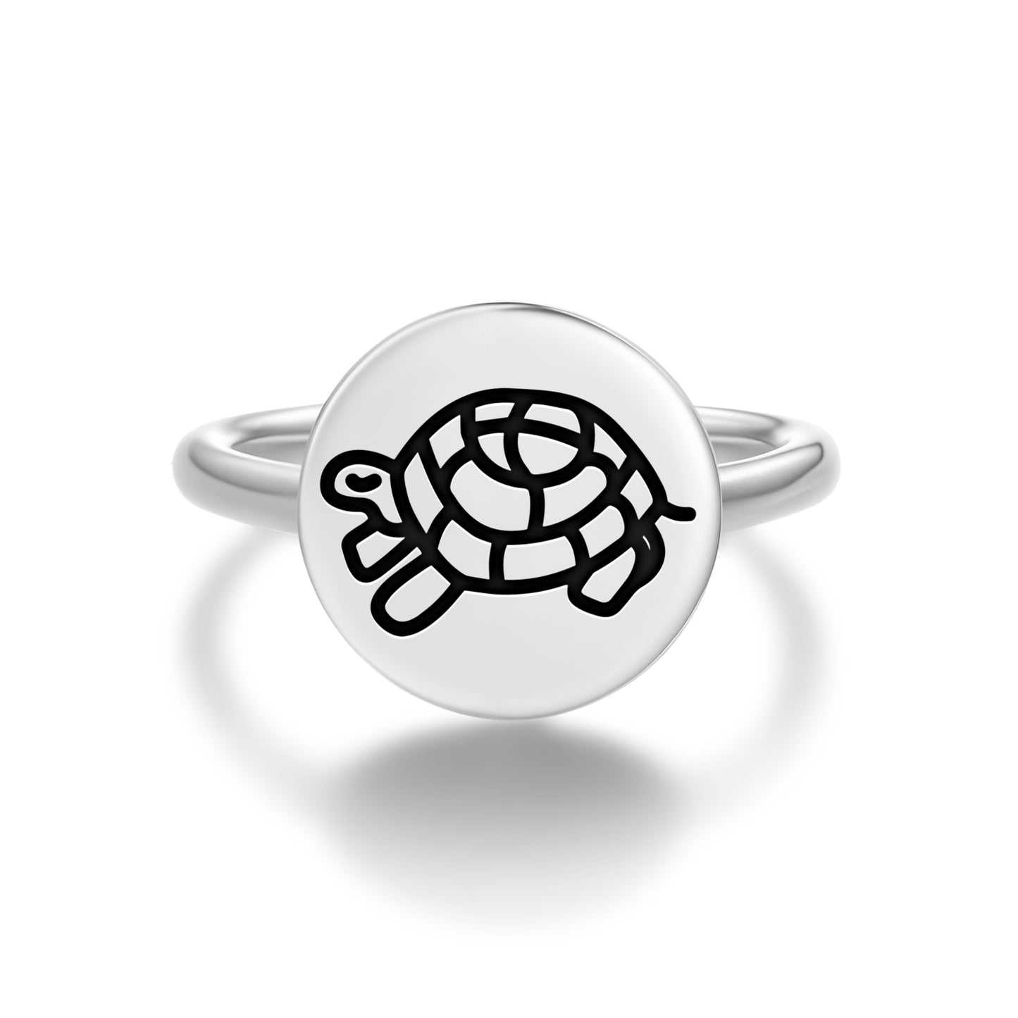 Kachup Tortoise Jainism Symbols Adjustable Open Ring