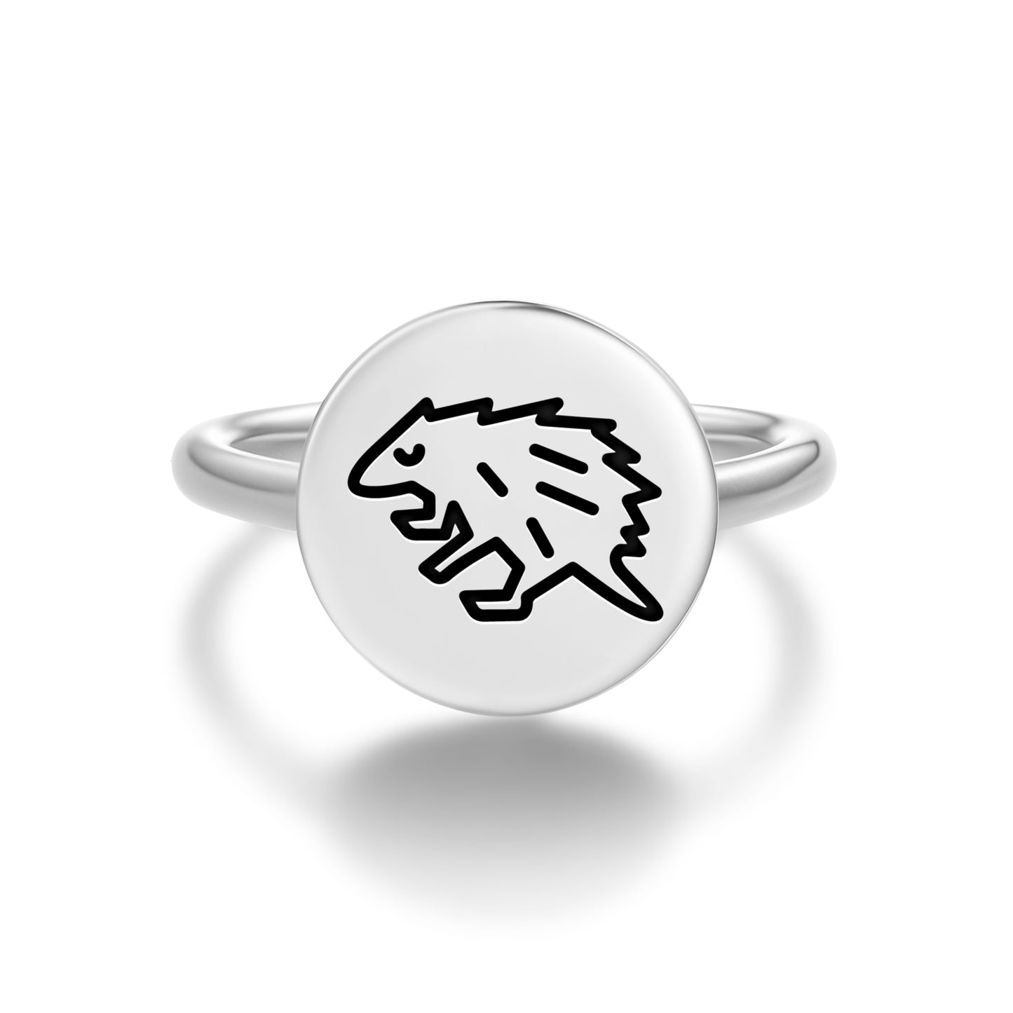 Sahi Porcupine Jainism Symbols Adjustable Open Ring