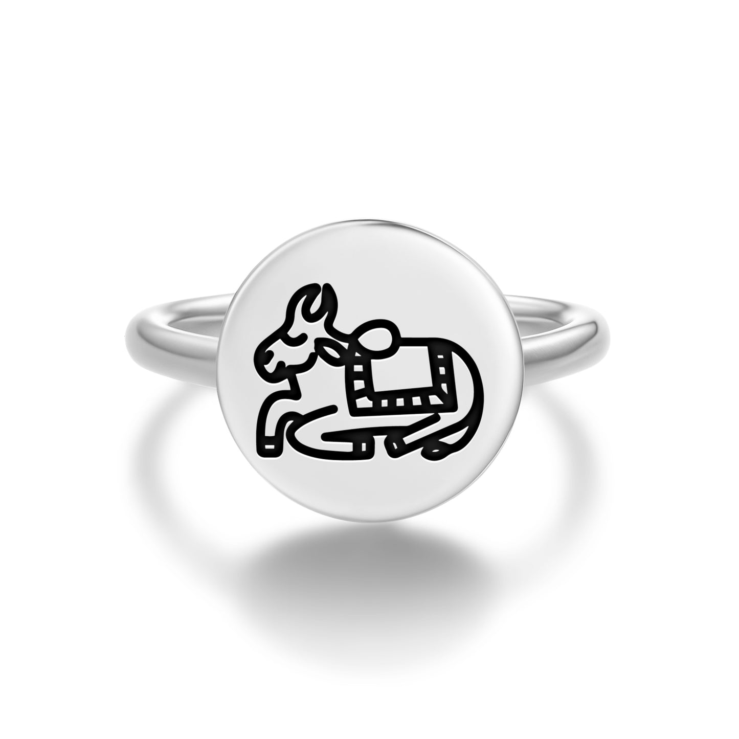 Bull Jainism Symbols Adjustable Open Ring