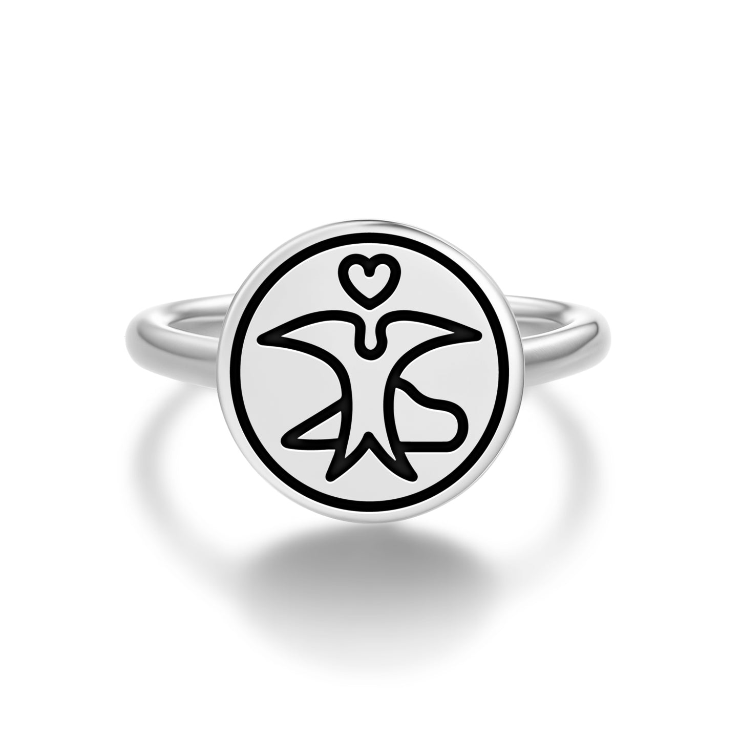 Sagittarius Seal Anthroposophy Symbols Adjustable Open Ring