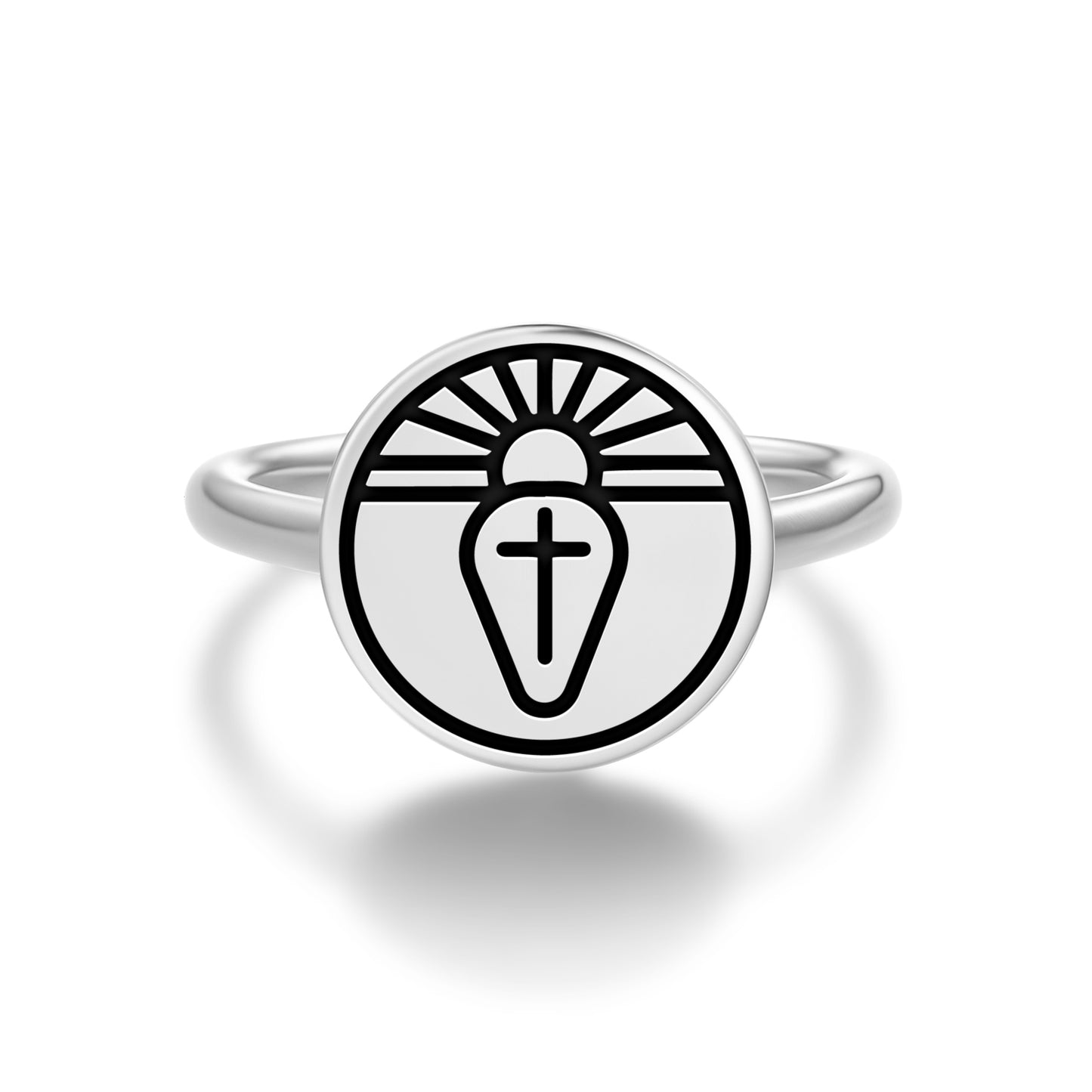 Libra Seal Anthroposophy Symbols Adjustable Open Ring