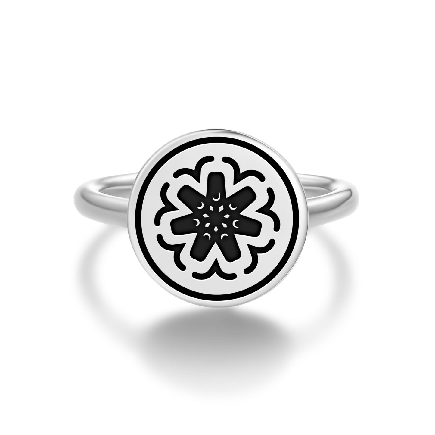 Mars Seal Anthroposophy Symbols Adjustable Open Ring