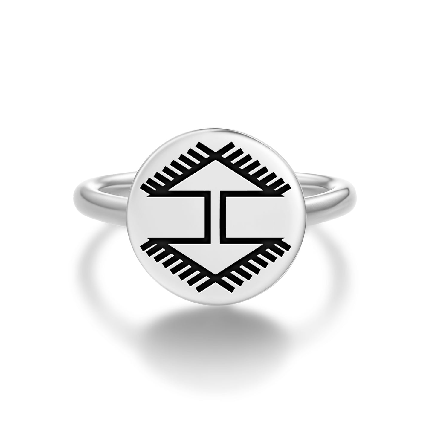 Bukagi Fetter Turkish Symbols Adjustable Open Ring