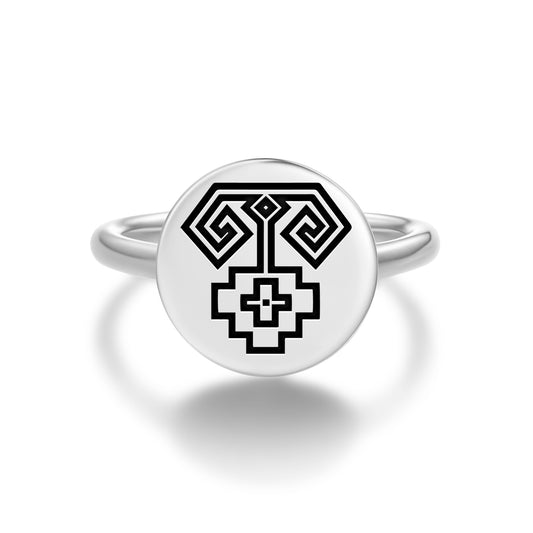 Koç Boynuzu – Ram's Horn Turkish Symbols Adjustable Open Ring