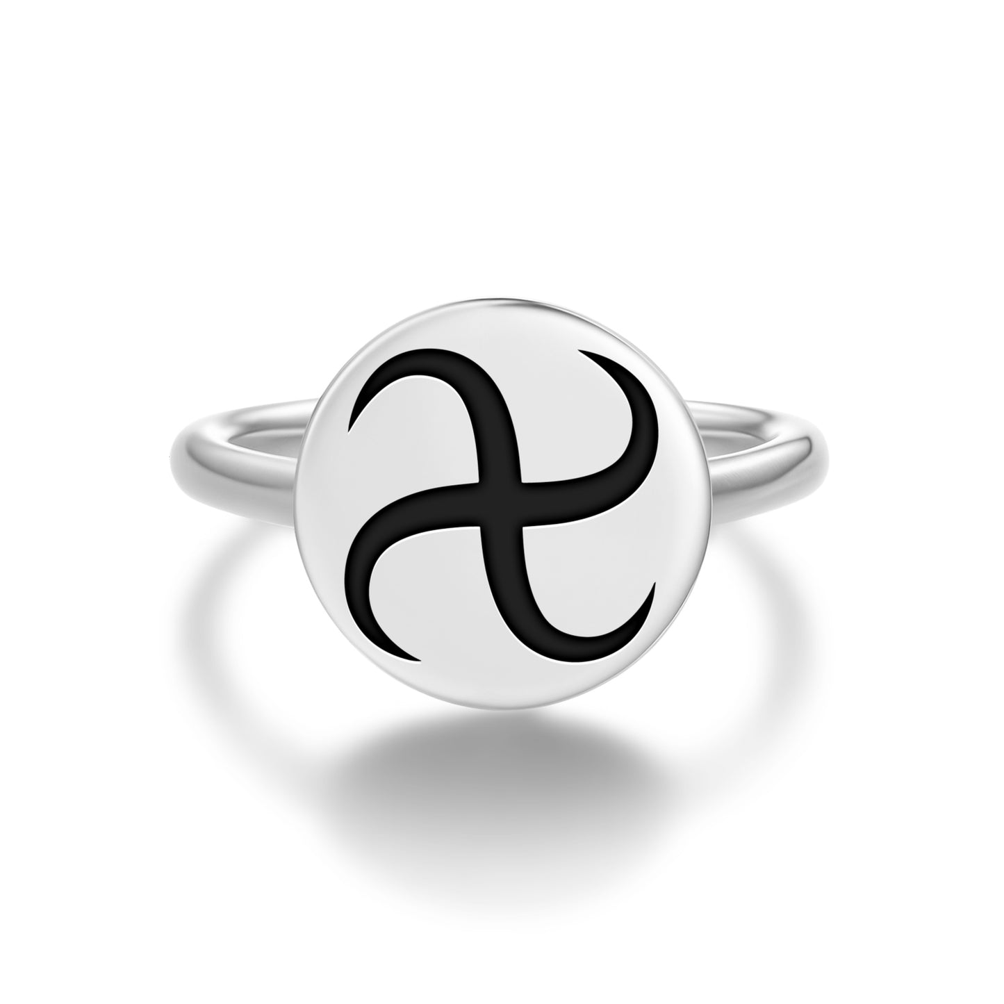 Nkotimsefo Mpua Adinkra Symbols Adjustable Open Ring