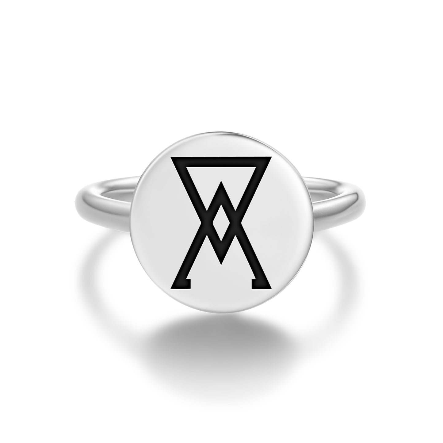Arsenic Alchemy Symbols Adjustable Open Ring