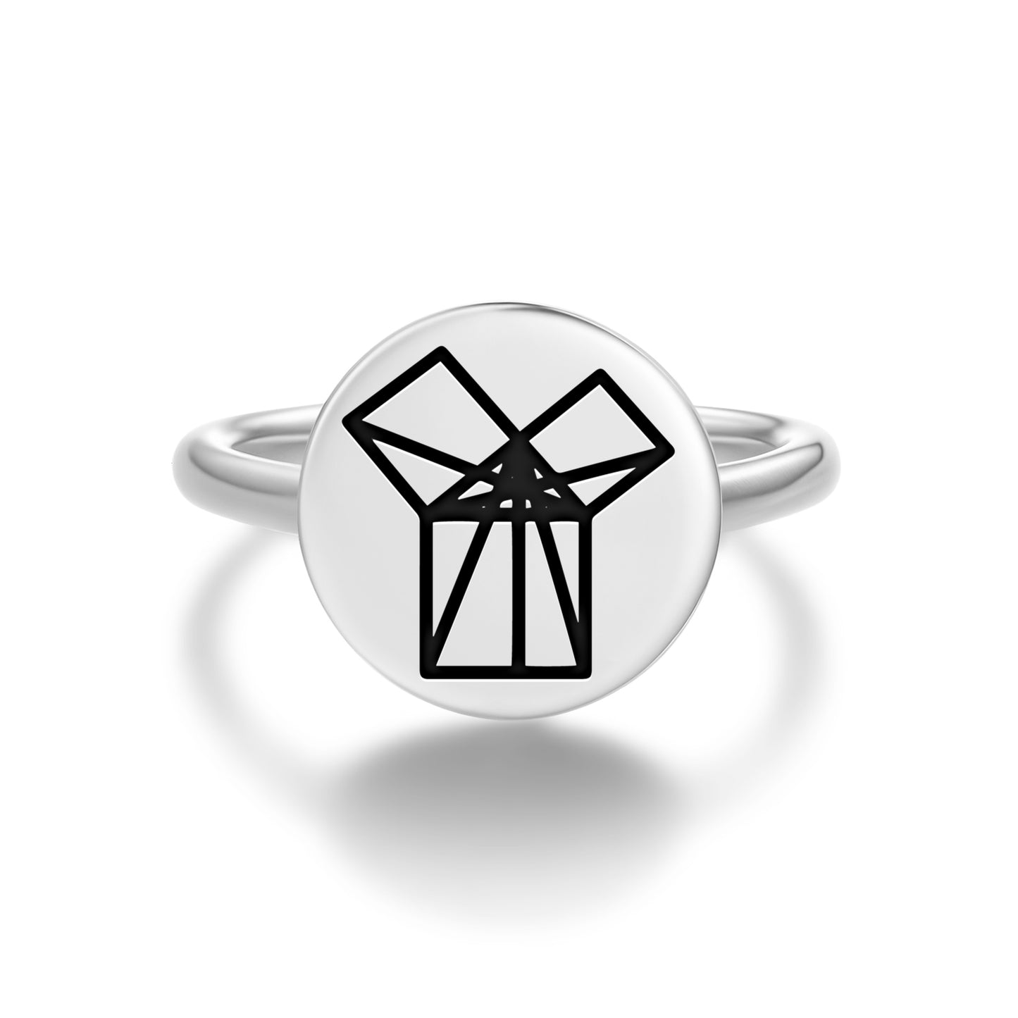 47th Proposition of Euclid Freemasonry Symbols Adjustable Open Ring
