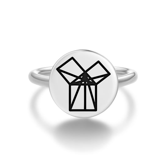 47th Proposition of Euclid Freemasonry Symbols Adjustable Open Ring