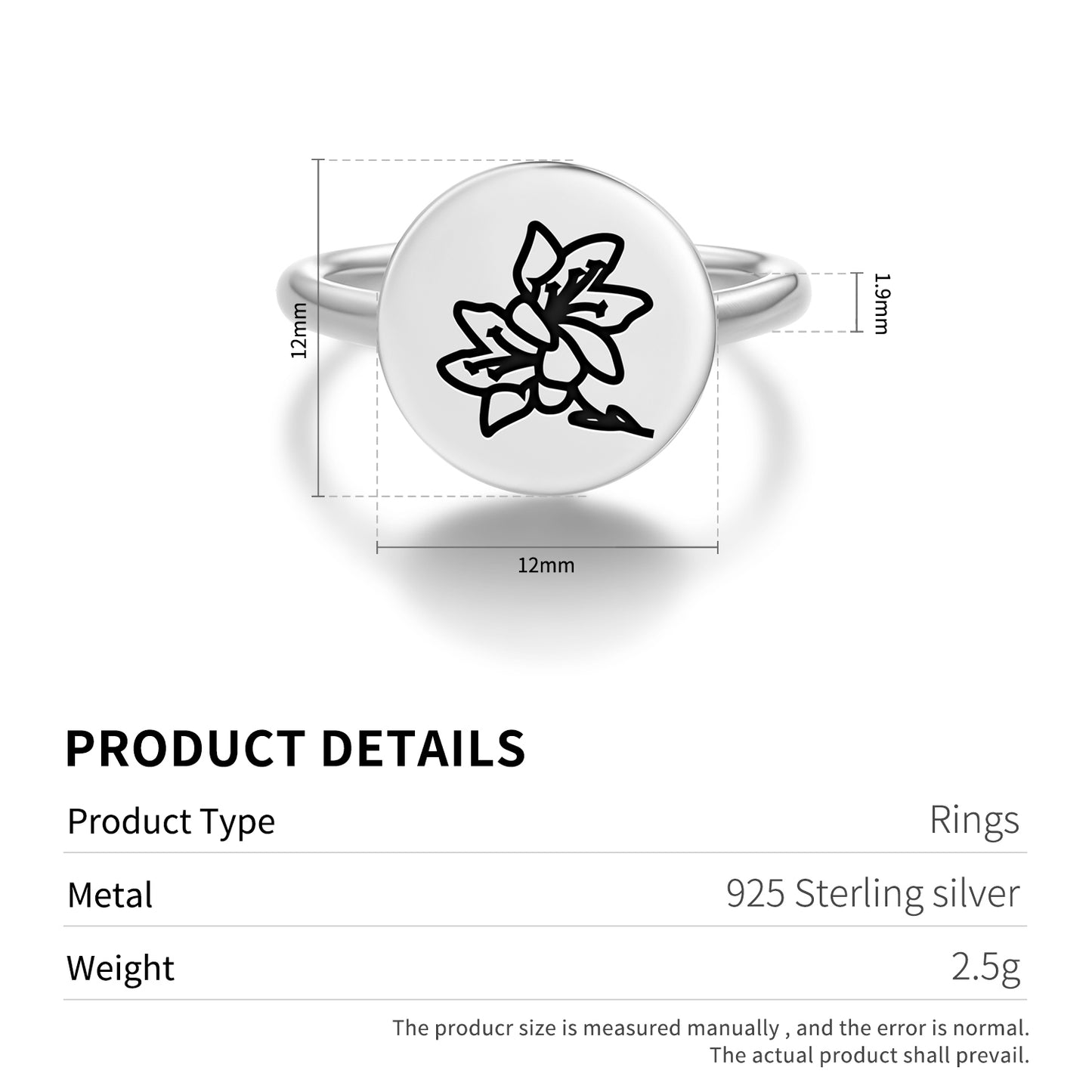 Aupilaktunnguat Purple Saxifrage Inuit Symbols Adjustable Open Ring