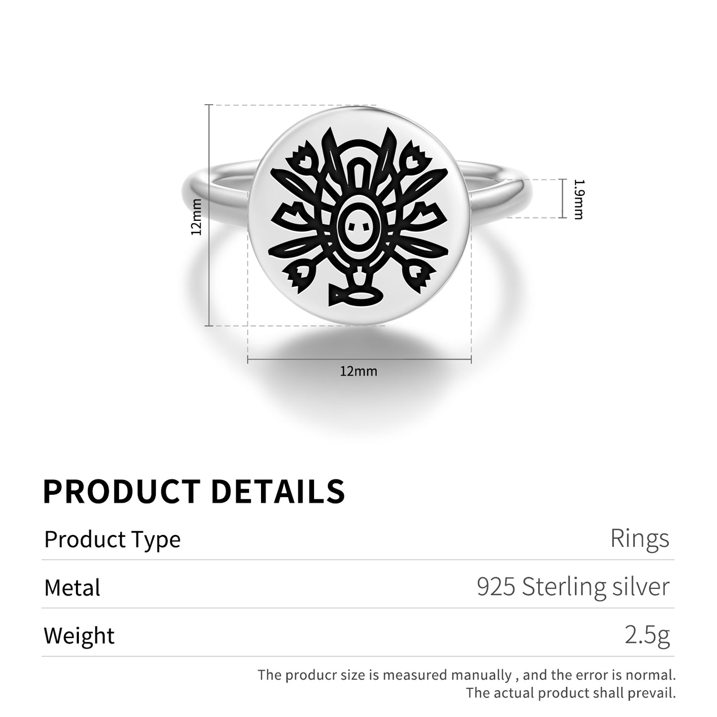 Sea Otter Spirit Inuit Symbols Adjustable Open Ring