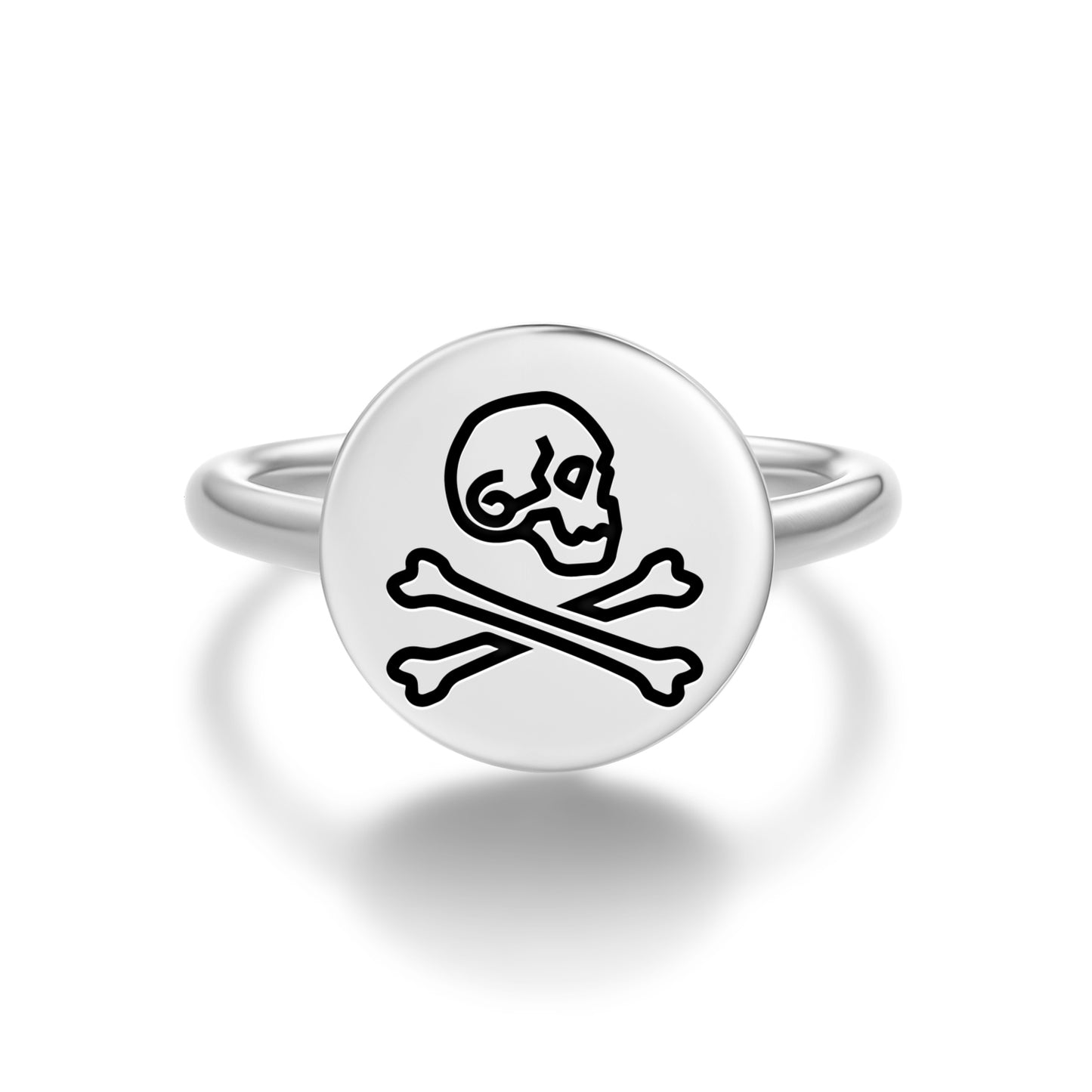 Henry Every Jolly Roger Pirate Flags Symbols Adjustable Open Ring