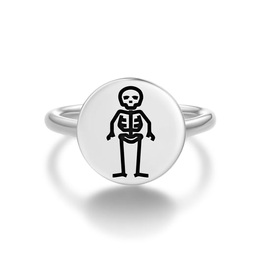 Edward Low Jolly Roger Pirate Flags Symbols Adjustable Open Ring