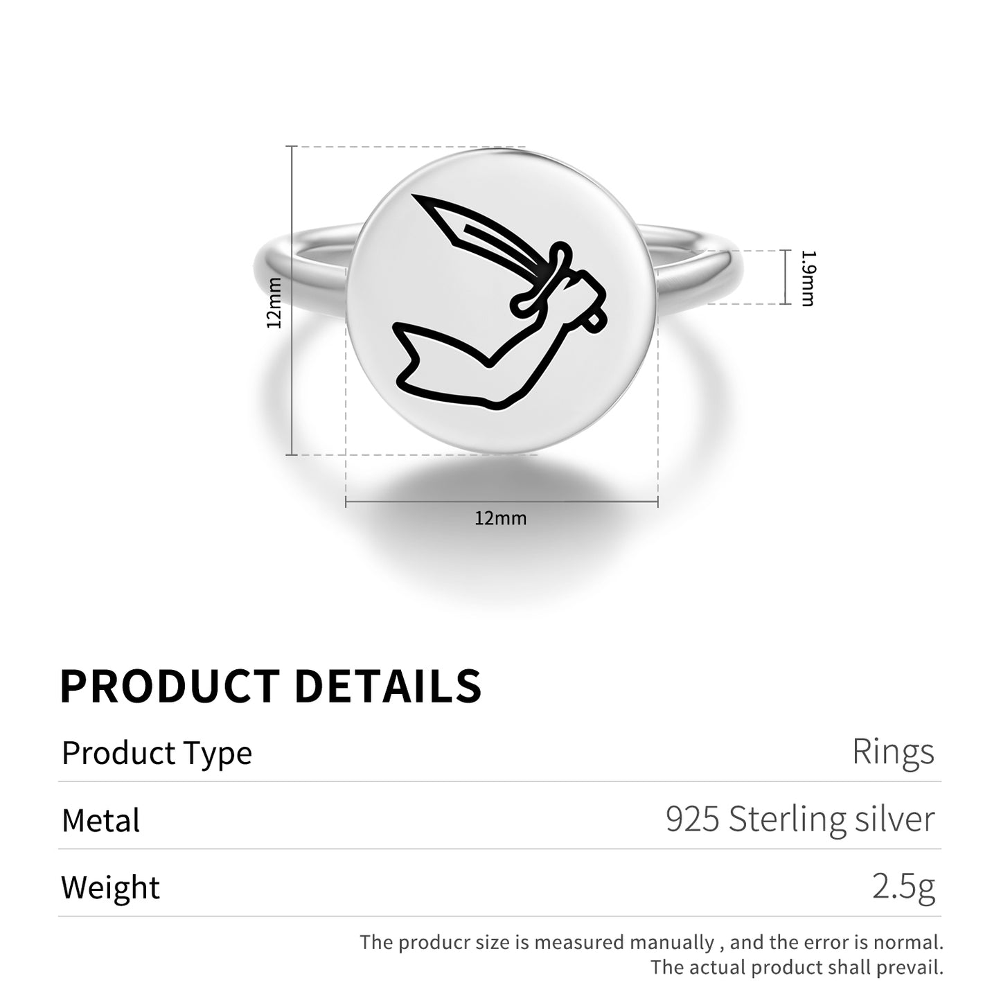 Thomas Tew Jolly Roger Pirate Flags Symbols Adjustable Open Ring