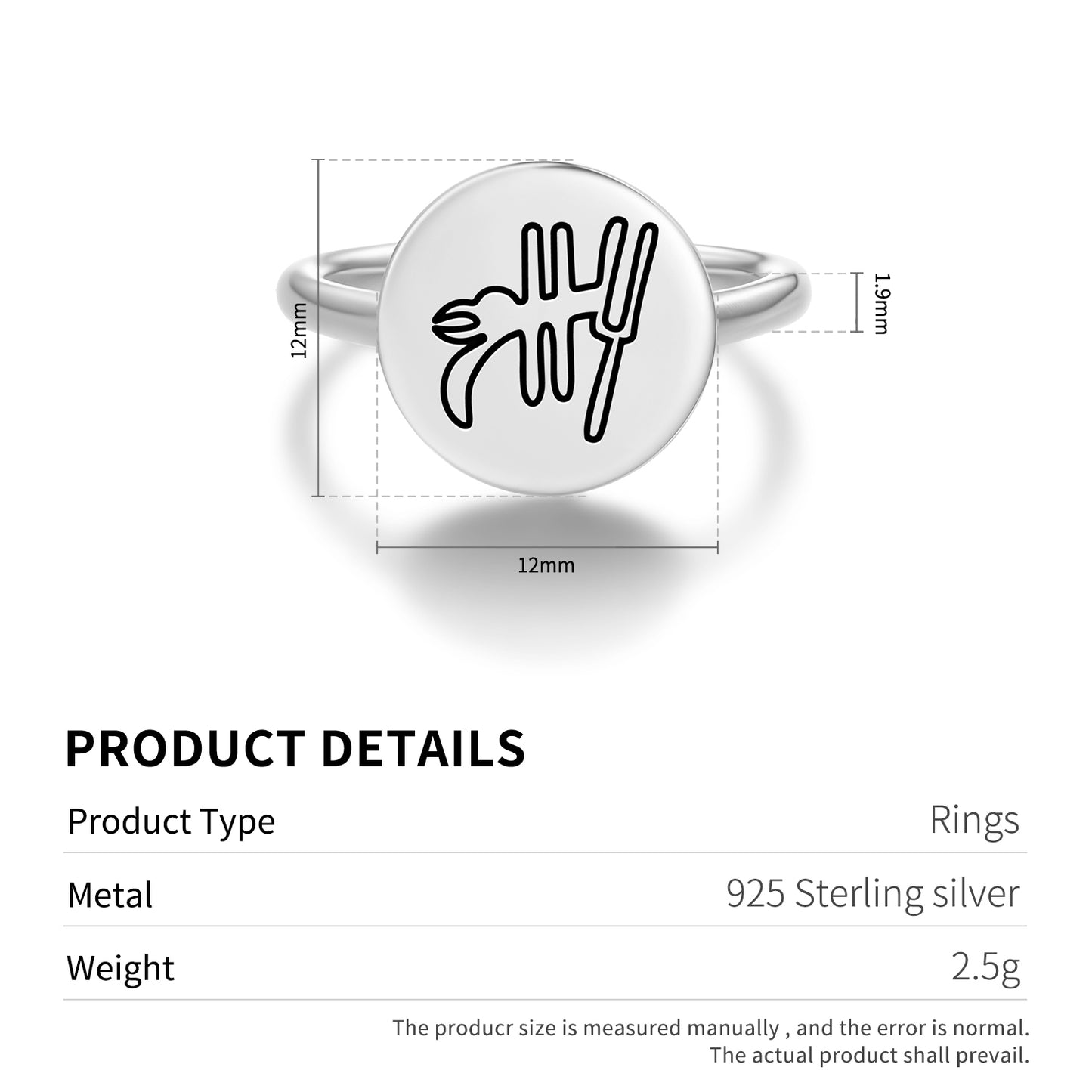 The Parrot Nazca lines Symbols Adjustable Open Ring