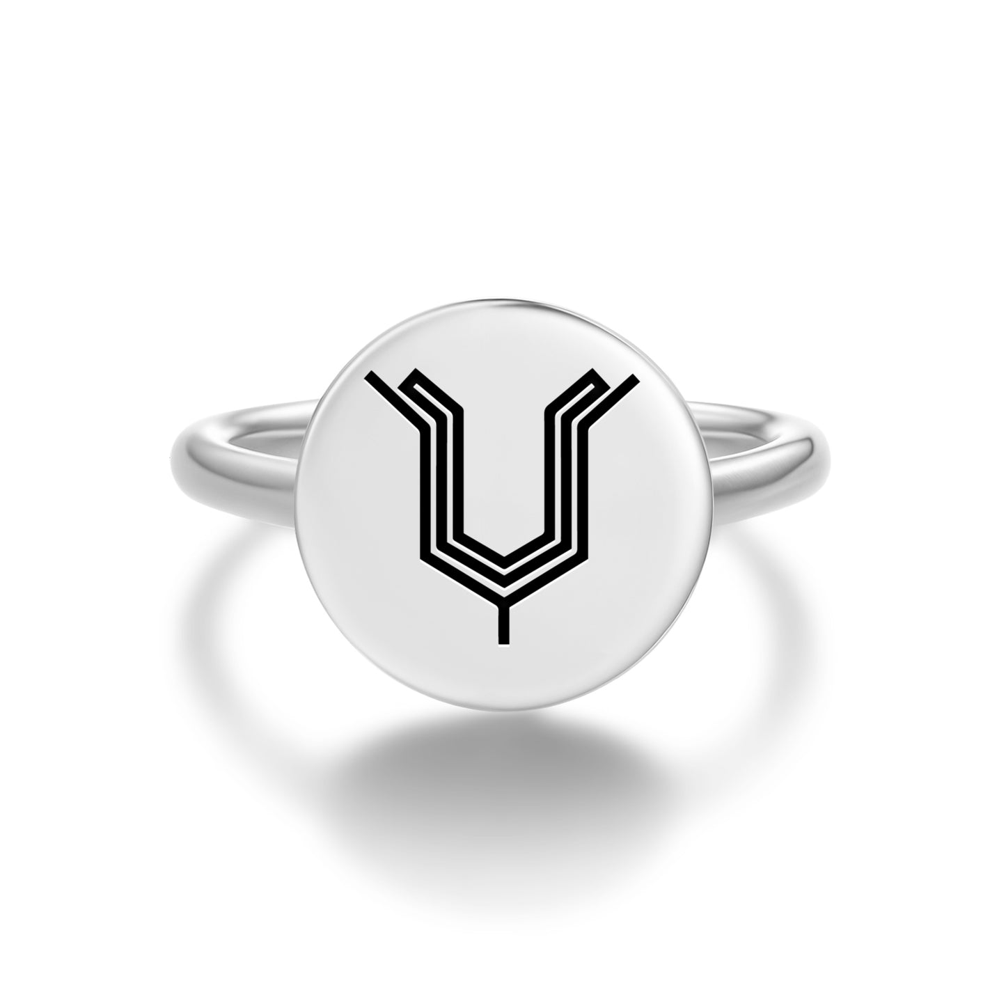 Tulip Persian Symbols Adjustable Open Ring