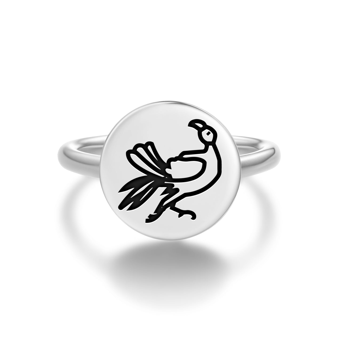 Parrot Persian Symbols Adjustable Open Ring