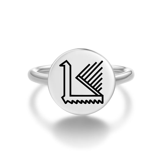 Peacock Persian Symbols Adjustable Open Ring